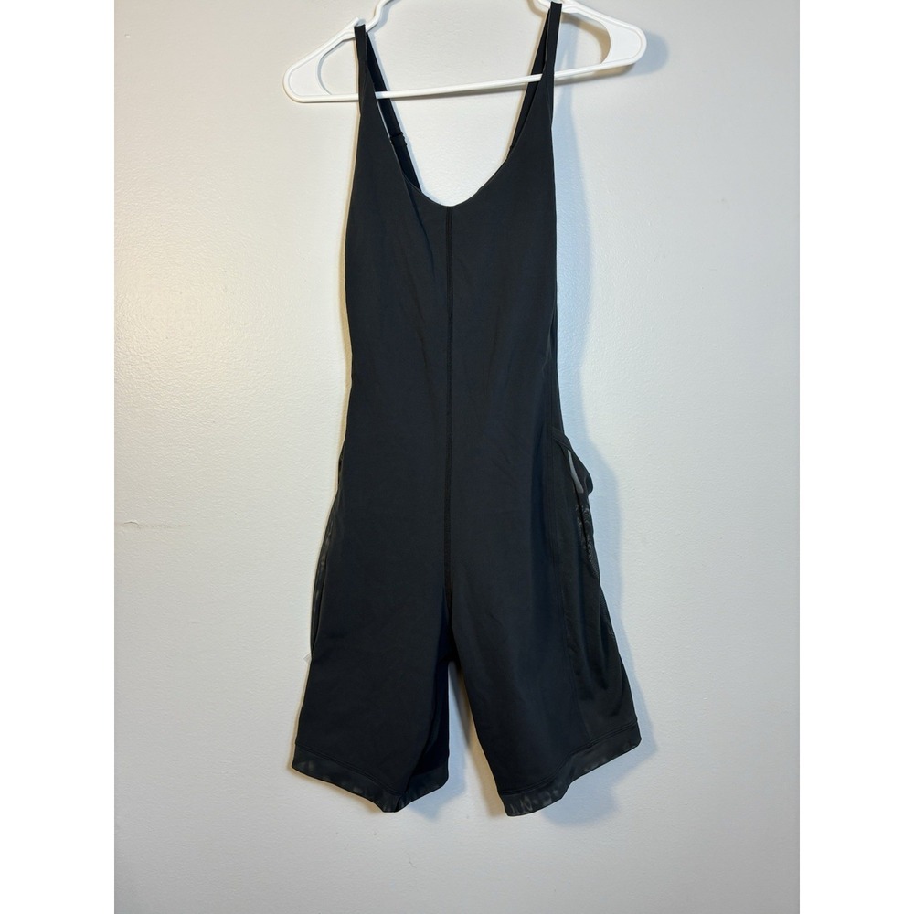 Lululemon Lab Kasta One Piece Romper With Pockets Gray Sz 6 Athletic 9" Inseam - Picture 2 of 8